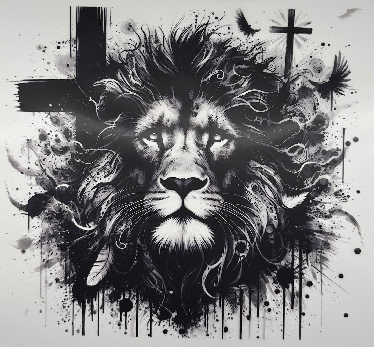 Lion w/ Cross