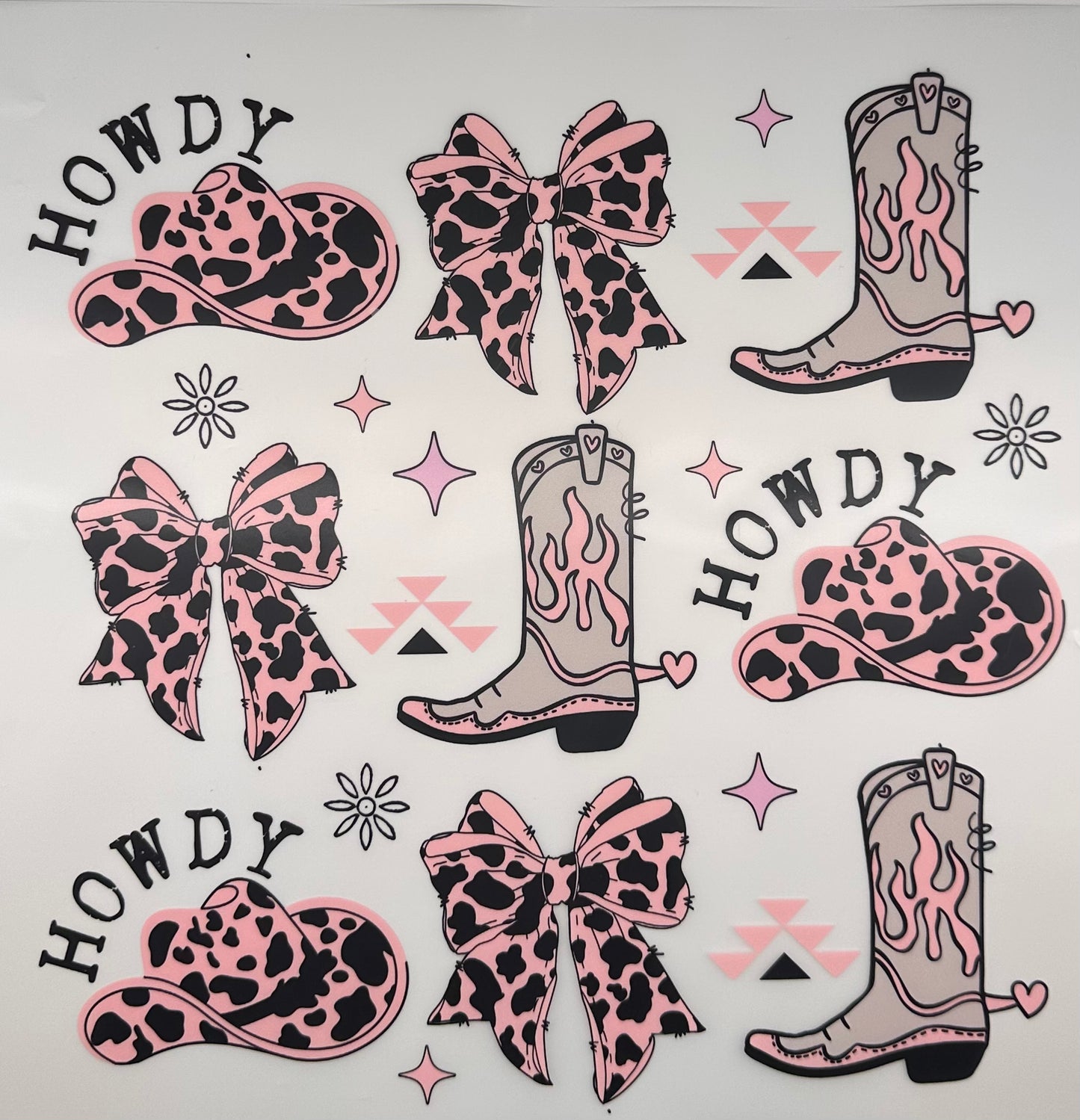 Howdy Pink Cow Print