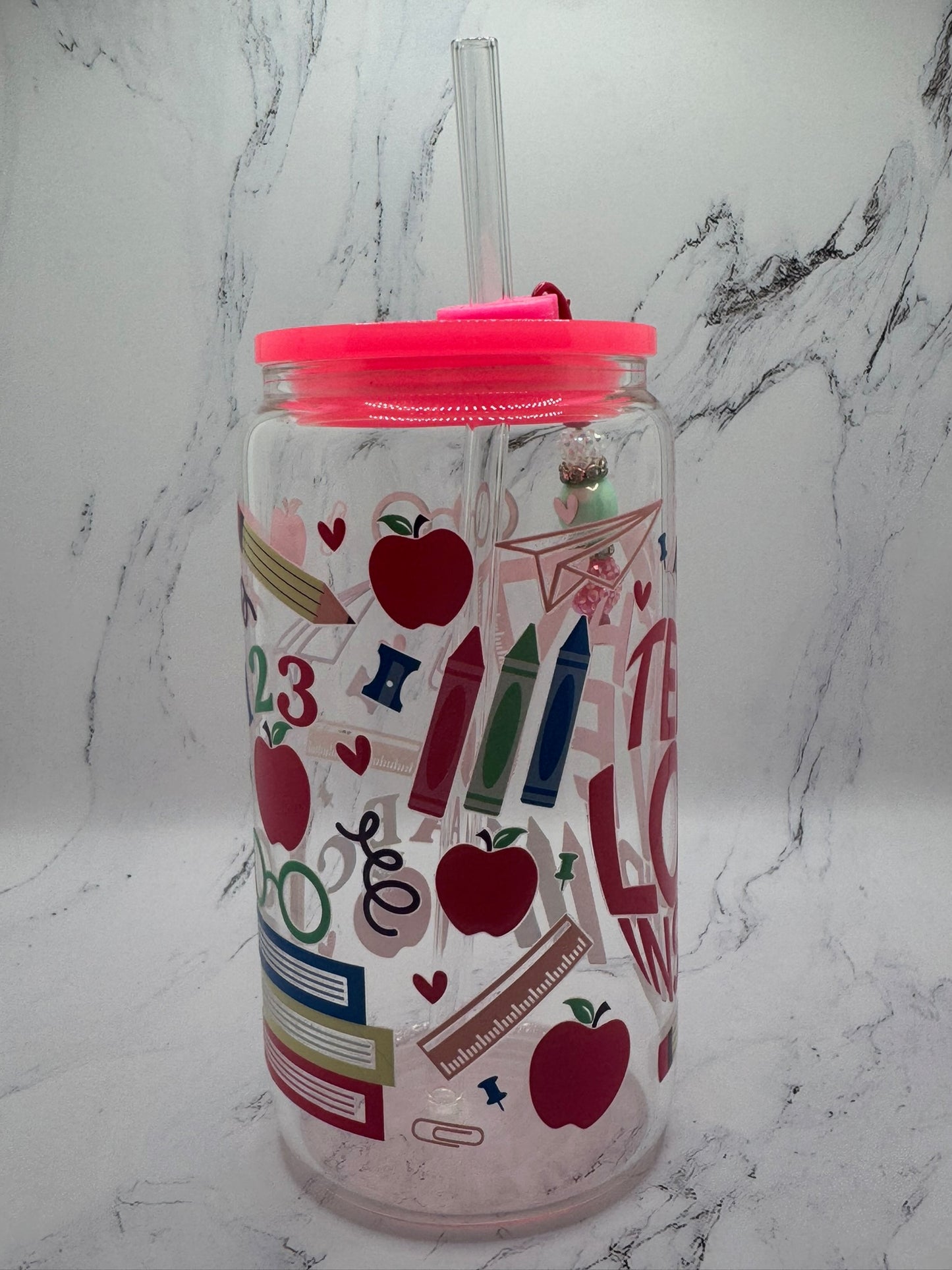 Teacher w/ cup charm