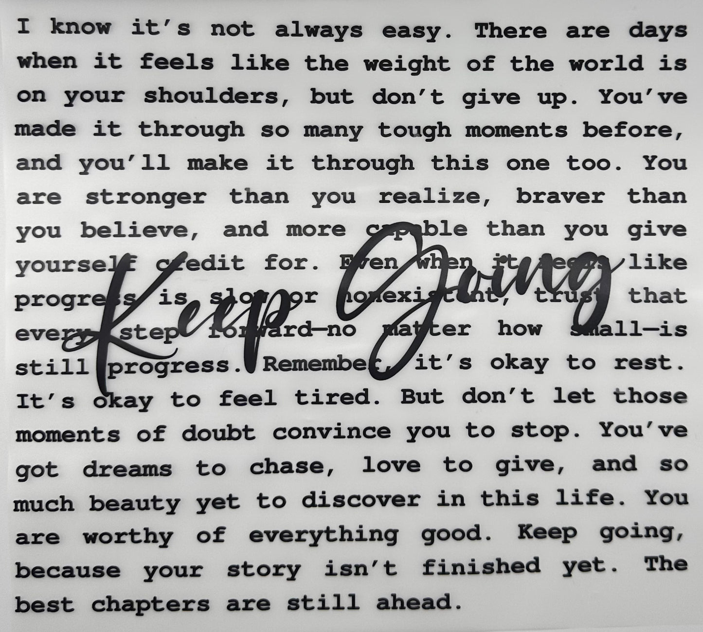 Keep Going