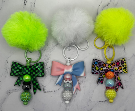 Bows w/ Pom Poms