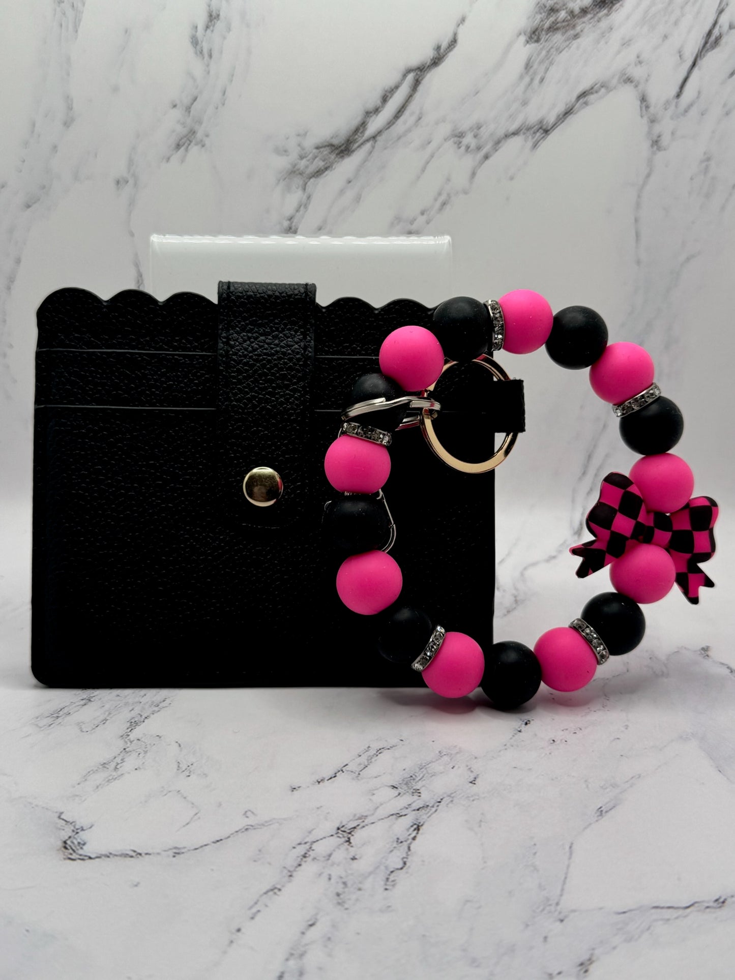 Pink Checkered Bow