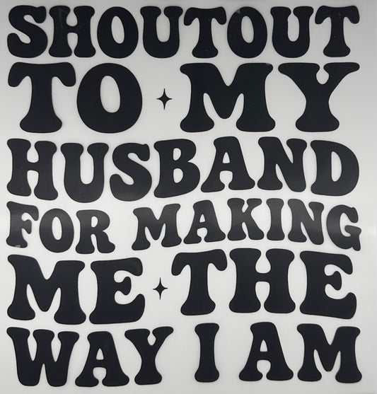 Husband Shoutout