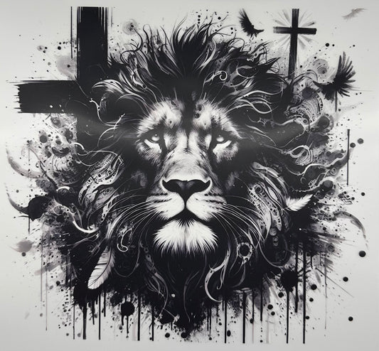Lion w/ Cross