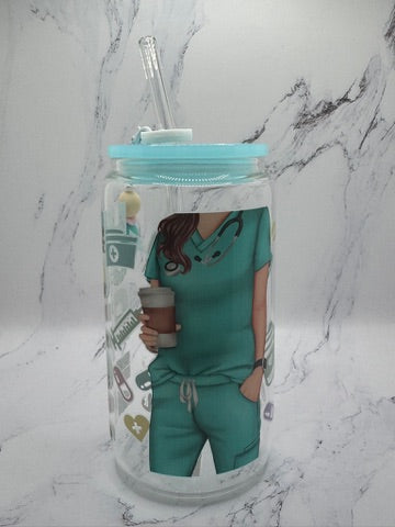 Nurse w/ cup charm