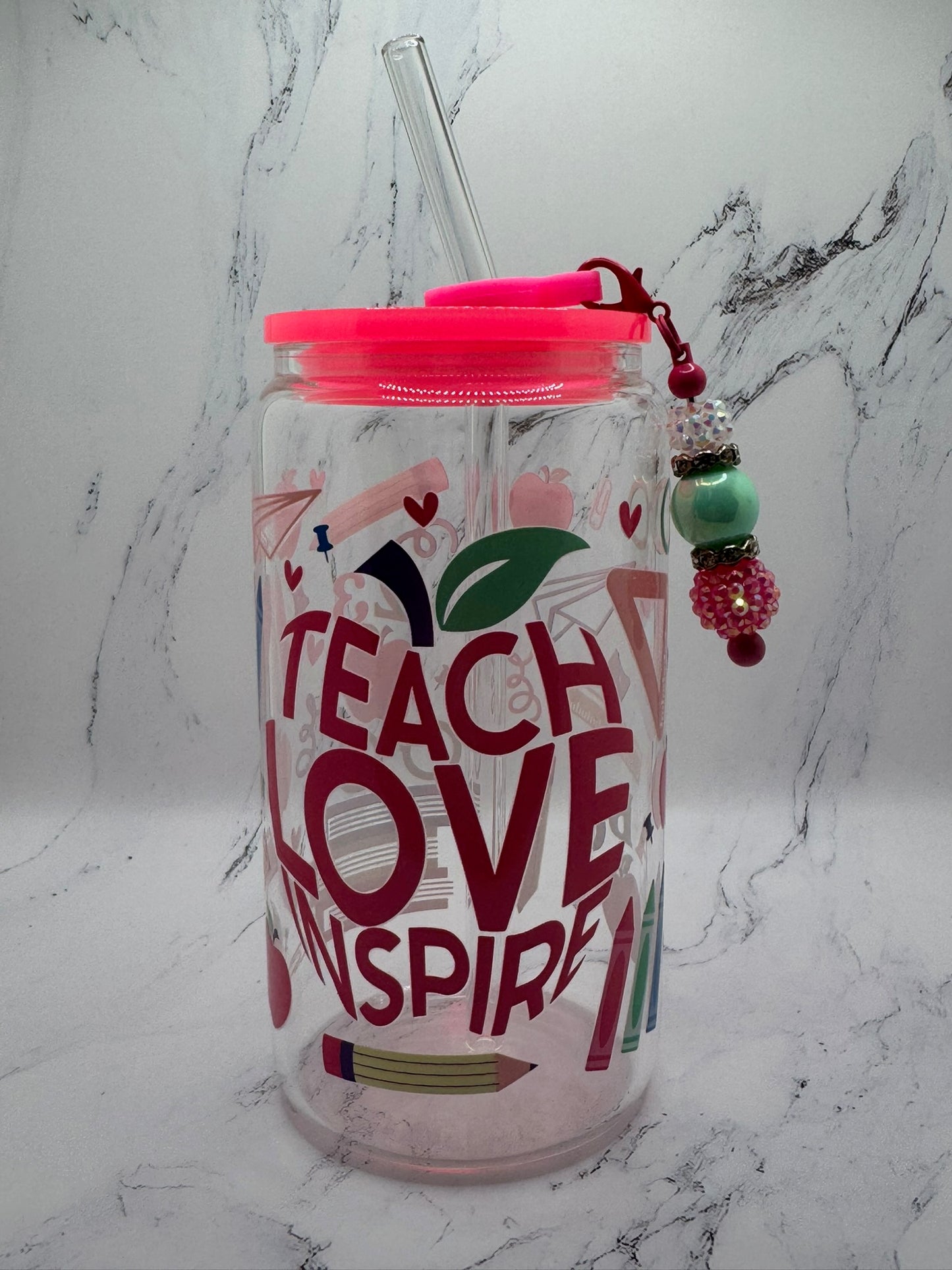 Teacher w/ cup charm