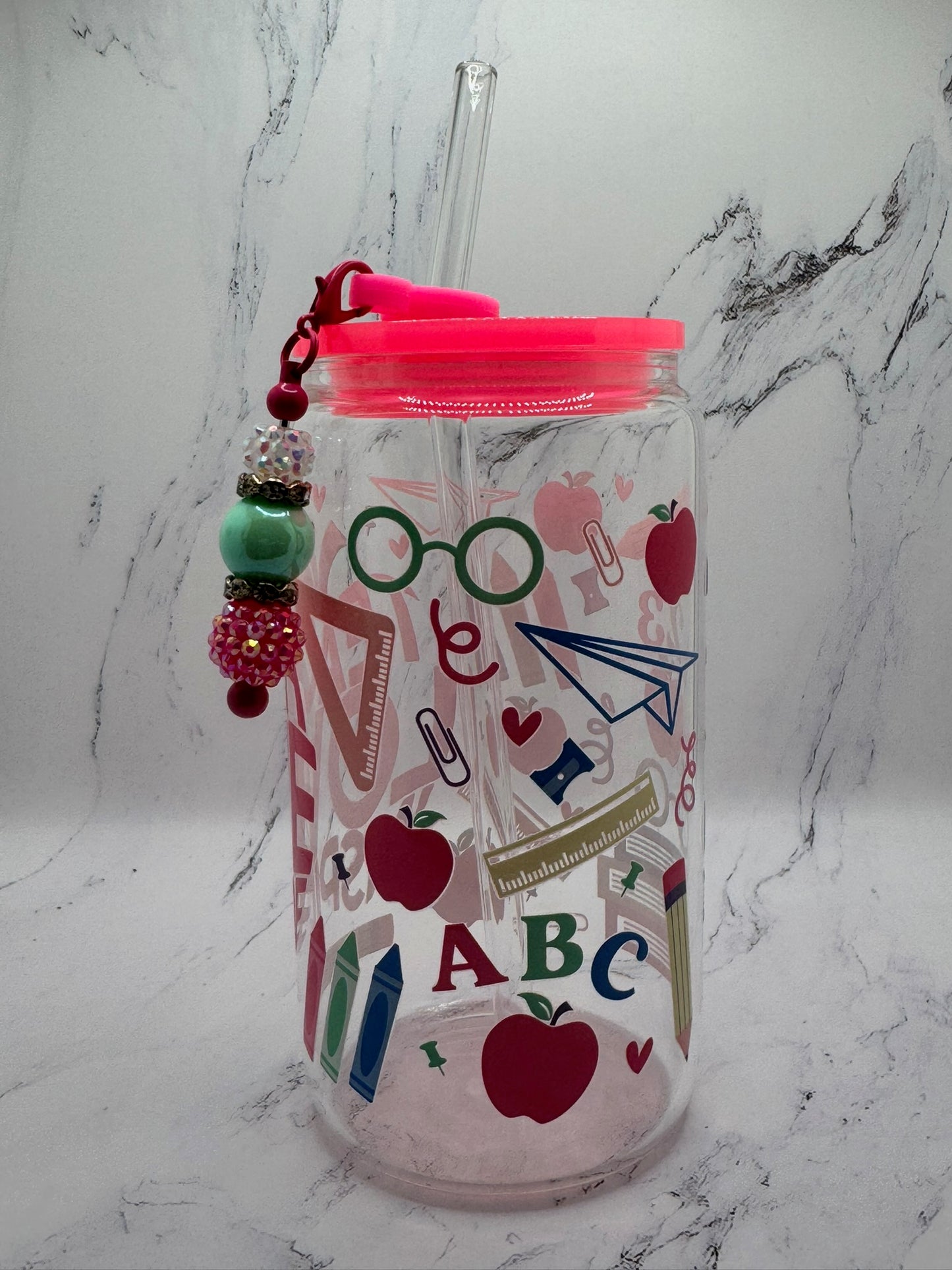 Teacher w/ cup charm