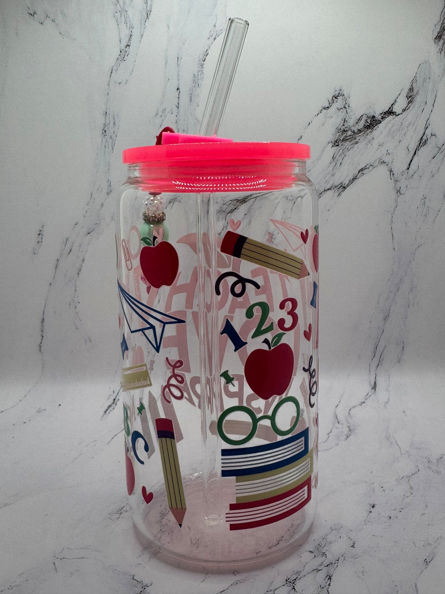 Teacher w/ cup charm